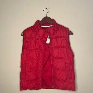 Aeropostale Red Puffer Vest Medium